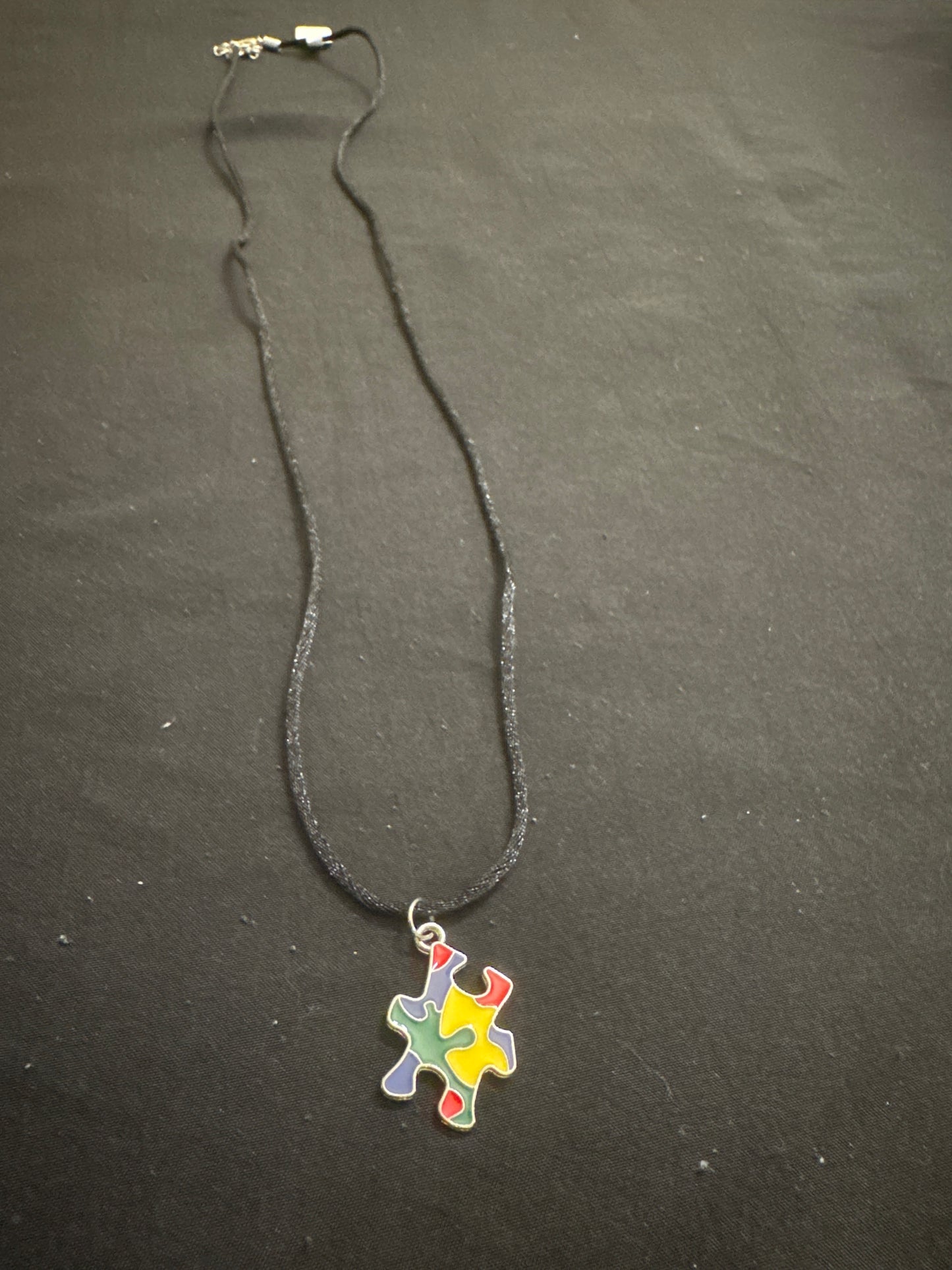 Autism puzzle piece necklace