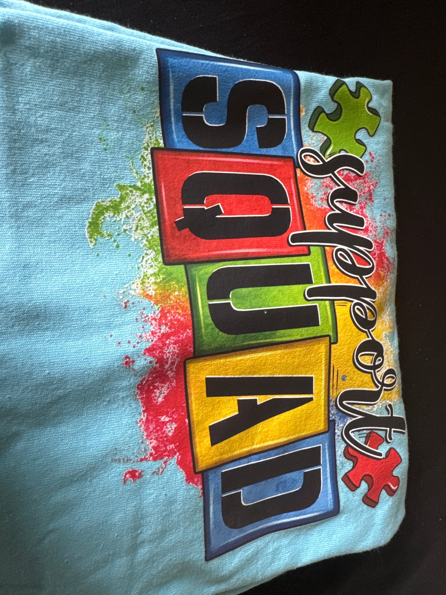 Medium autism support squad shirt