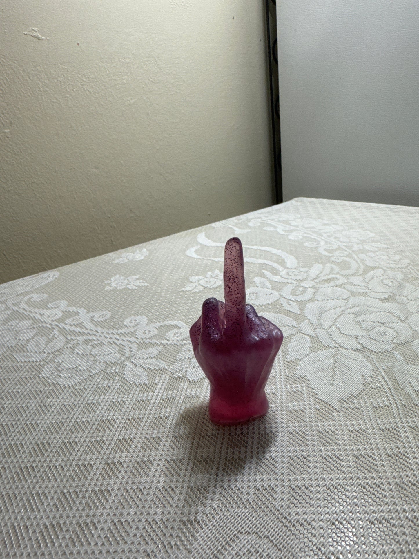 Epoxy middle fingers ring holders