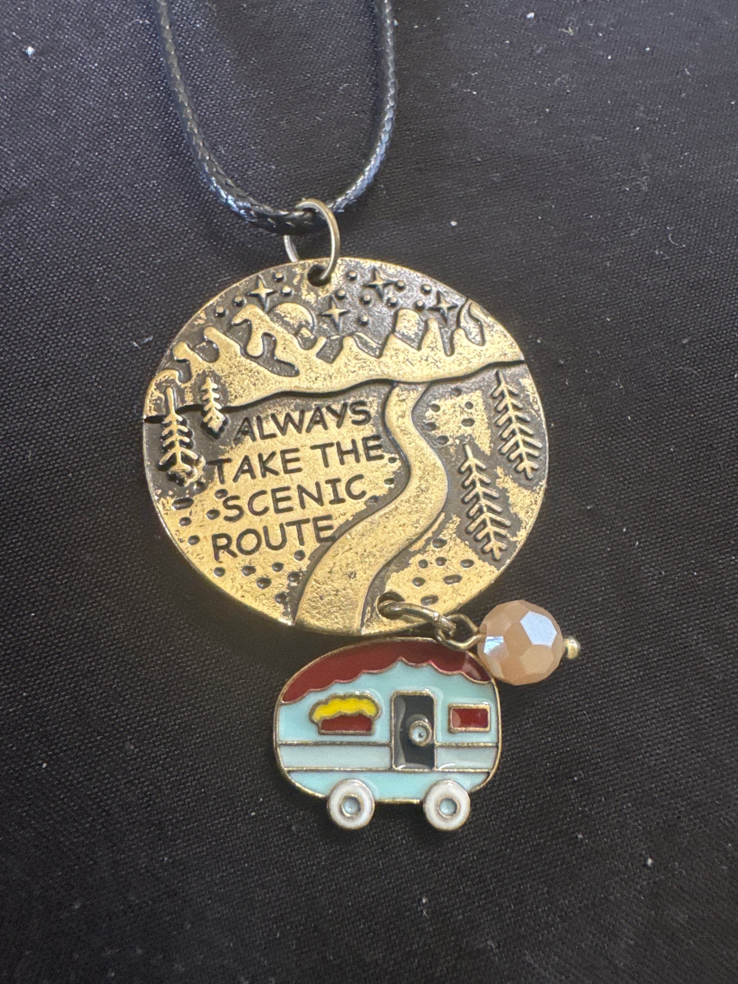 Around world camping necklace