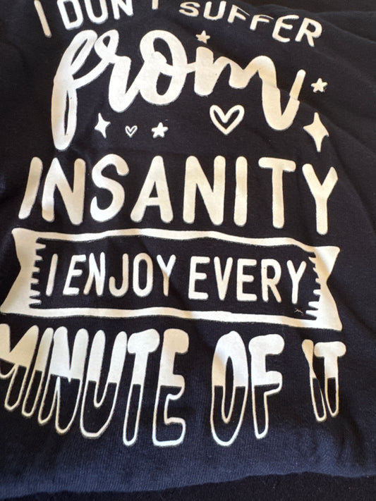 Medium t-shirt glows in dark