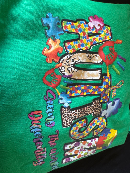 2x autism awareness t-shirt