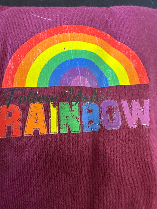 Youth medium pride rainbow t-shirt