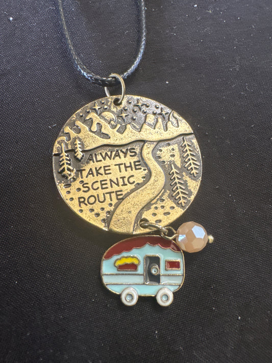 Around world camping necklace
